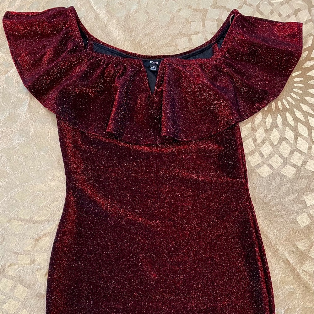 Blāshe Red Sparkle dress